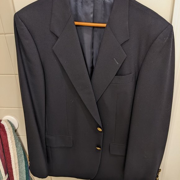 Hickey Freeman Other - Hickey Freeman Black Wool Blazer Men's 41 R